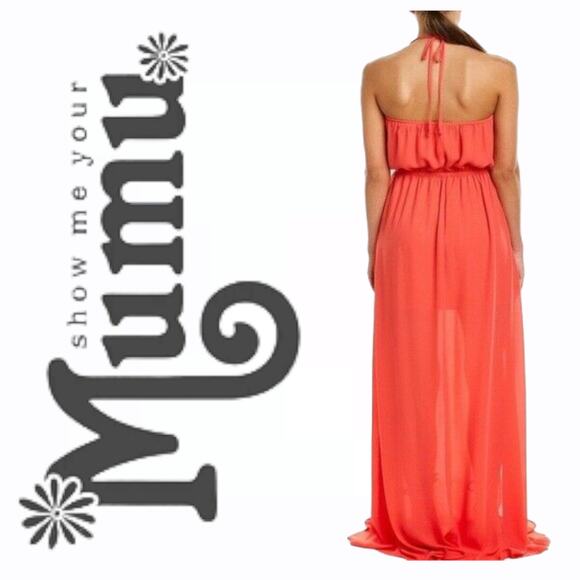 Show Me Your MuMu Heather Halter Dress Bright X-Small - Picture 3 of 8